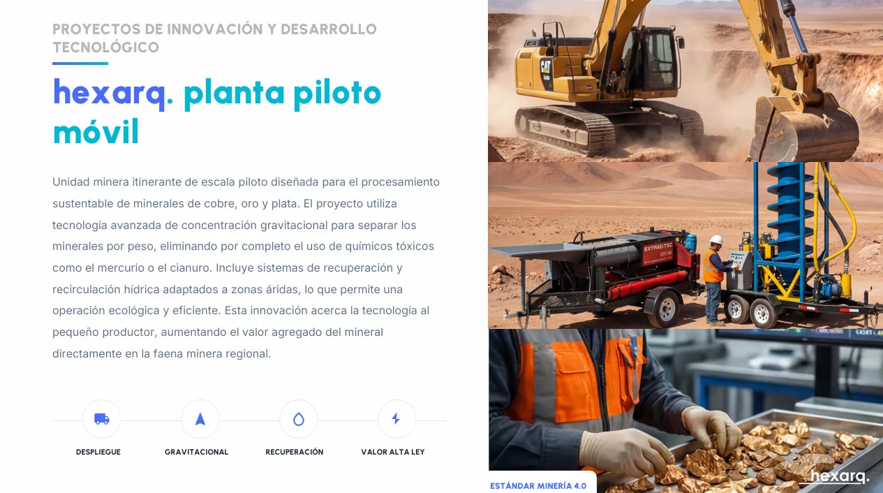 La planta piloto móvil inicia su primera campaña de procesamiento en faena